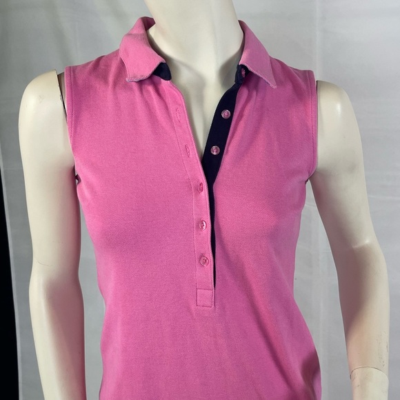 Talbots Preppy Hot Pink Polo Dress - Picture 2 of 4